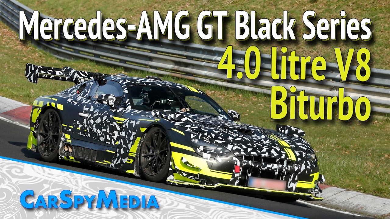 2028 Mercedes-AMG GT Black Series Prototype 4.0 litre V8 Biturbo Starts Testing At The N&uuml;rburgring