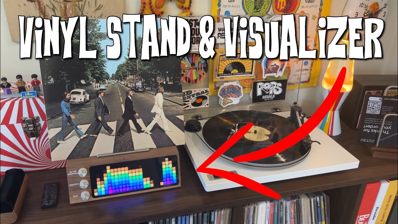 Vinyl Now Playing Stand & Visualizer Unboxing & Review (Petru Designs)