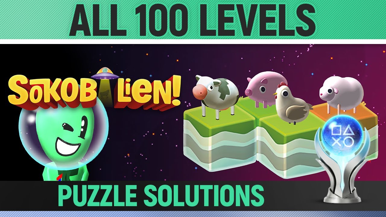 Sokobalien - All 100 Levels - Puzzle Solutions