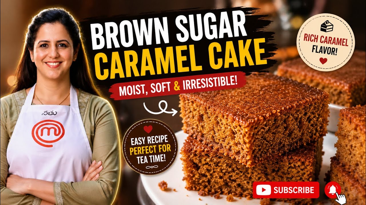 Caramel Cake - Brown Sugar Mud Cake -Best Brown Sugar/Caramel Sponge Cake