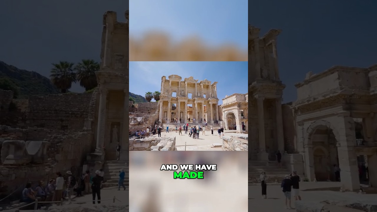 Exploring Ancient Marvels The Library of Celsus #food #travel #turkish #turkey
