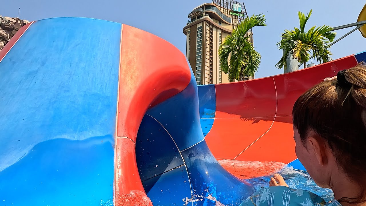 🍉 Super Bowl Water Slide 💦 at Vana Nava Hua Hin 🇹🇭