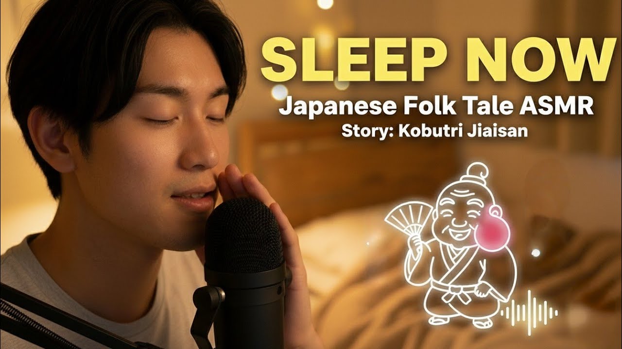 Kobutori Jiisan ASMR 👺 Japanese Folklore | My Clumsy English Practice (Whispering)