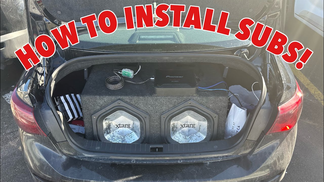 How to install subwoofers in a infinity q50