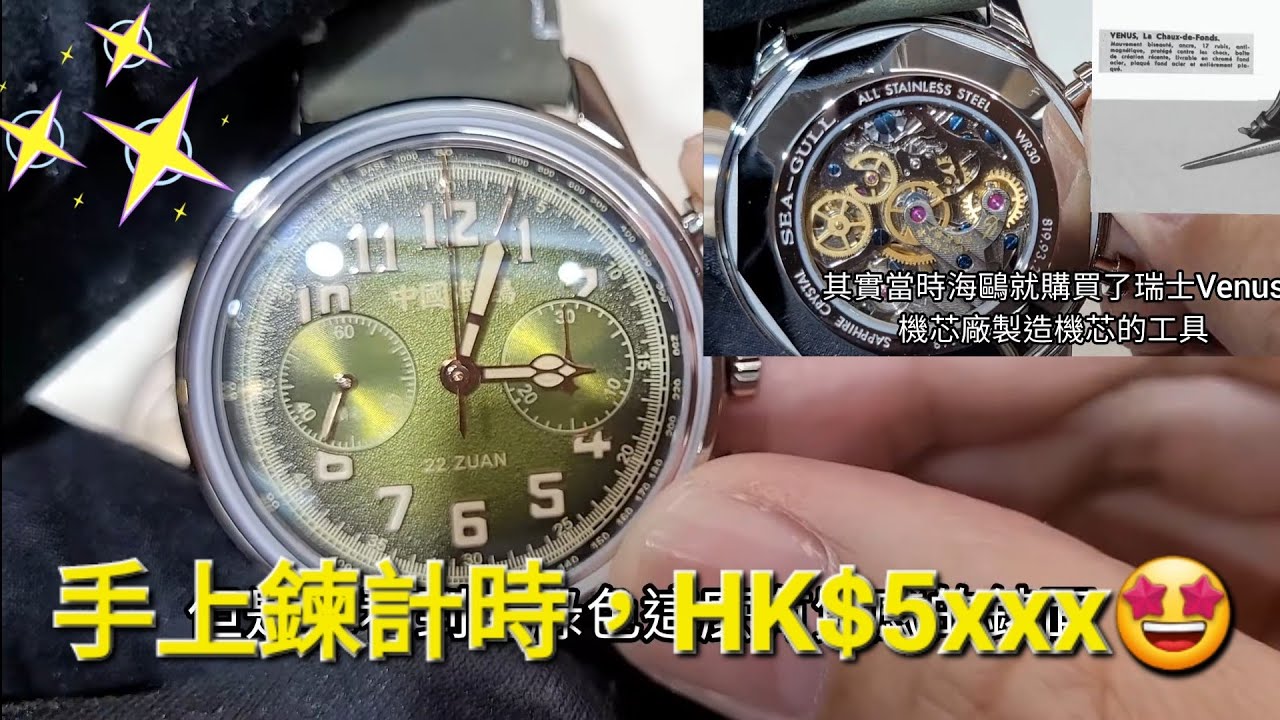 「風繼續追🛩」海鷗1963追風系列，經典手上鍊飛行員手錶，依家仲有新色，定價都係HK$5xxx!/ Seagull 1963 Wind Chaser Edition