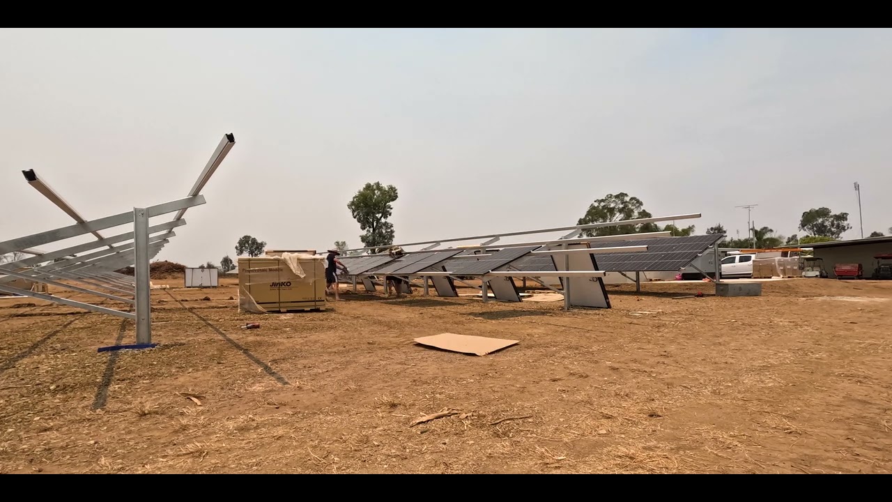Timelapse Blackwater Off Grid Solar Install