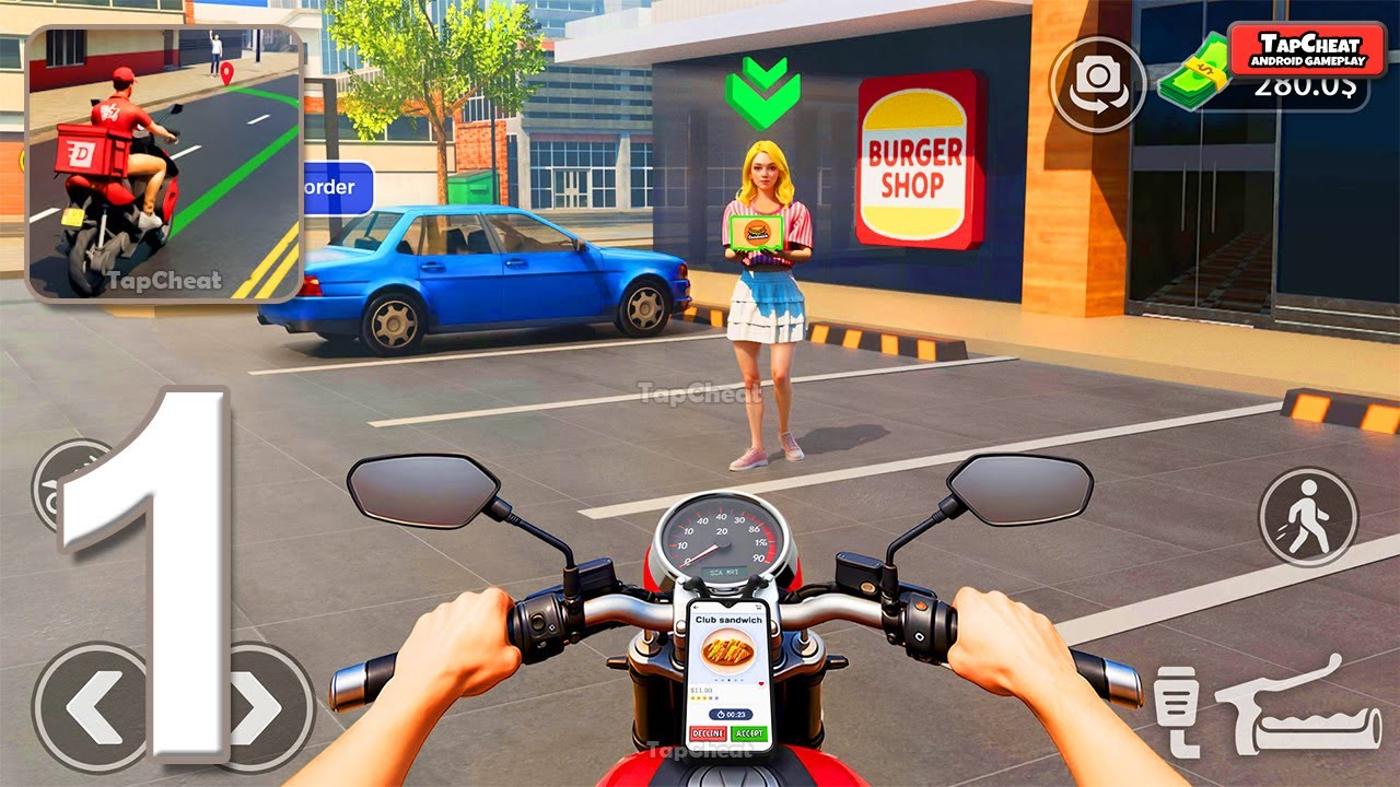 Urban Food Delivery Game - Gameplay Walkthrough Part 1 (Android, iOS)