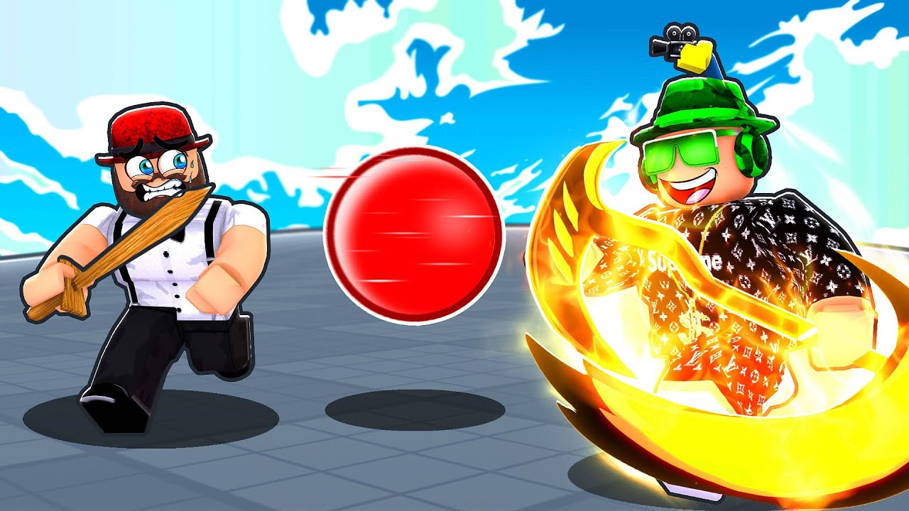 I CHALLENGED MY DAD TO A DUEL in Roblox Blade Ball