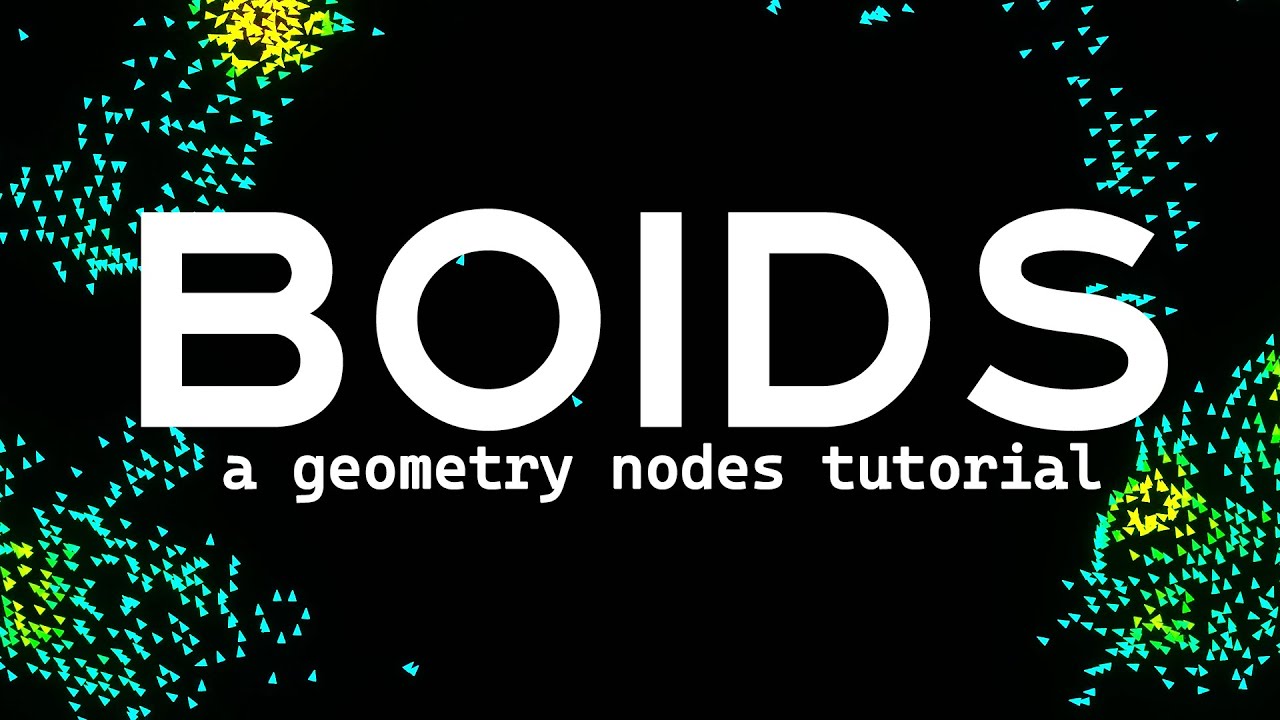 Geometry Nodes Boids Simulation Tutorial | Blender 4.1