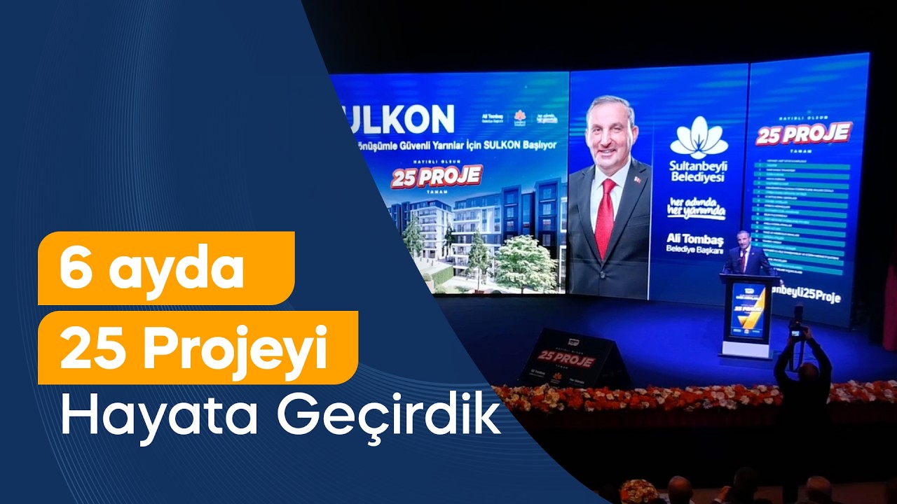 6 ayda 25 projeyi hayata geçirdik.