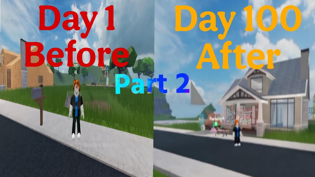 DAY 1 TO DAY 100 HOUSE TYCOON 2 PART 2 IN ROBLOX 