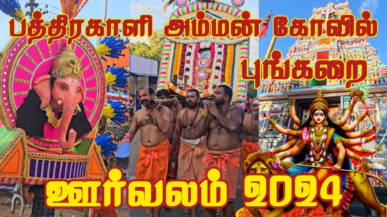 புங்கறை அருள்மிகு பத்திரகாளி அம்மன் கோவிலில் இவ்வருட திருவிழாவை முன்னிட்டு நடைபெற்ற ஊர்வலம் 2024