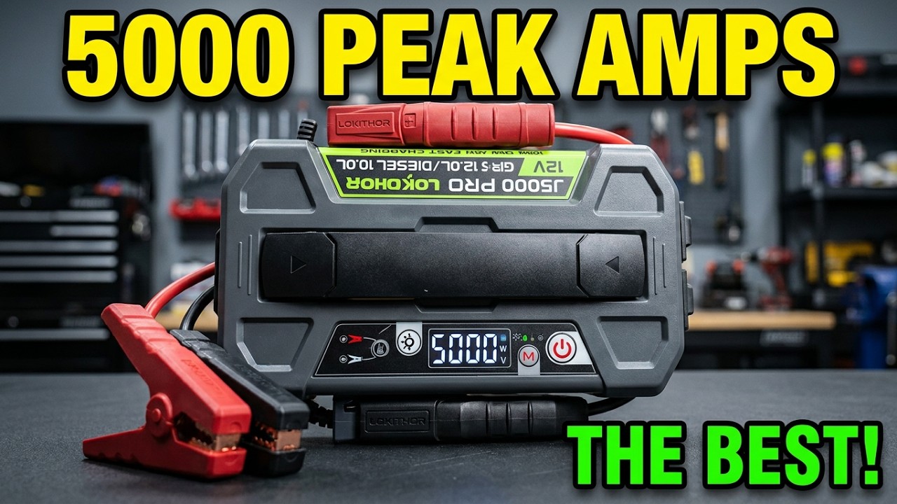 LOKITHOR J5000 PRO Jump Starter w/ LiFePO4 Battery (The BEST)