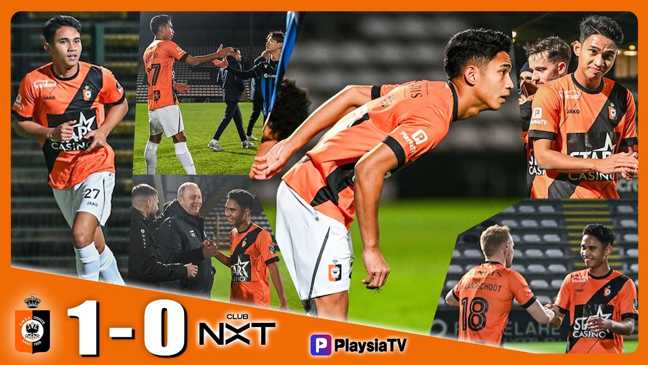 ［Official］🇮🇩Marselino Ferdinan play scenes // Match KMSK Deinze vs Club NXT