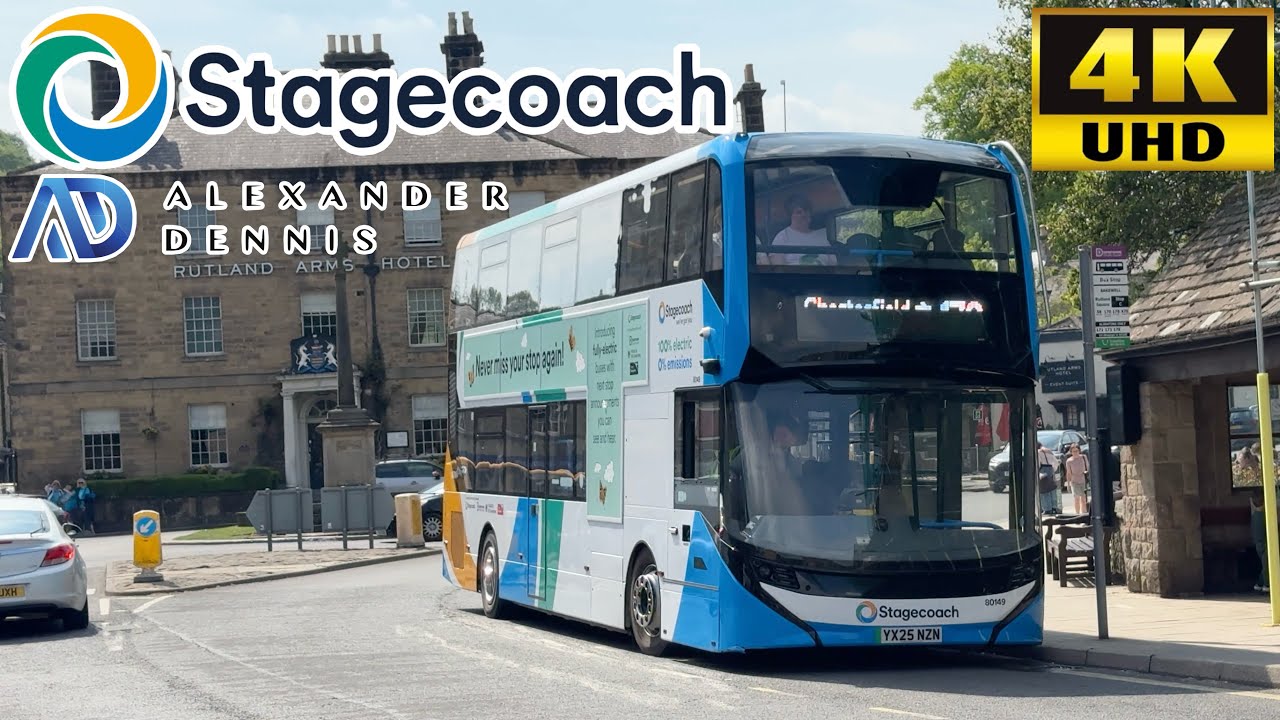 [Stagecoach Yorkshire: 170 Bakewell to Chesterfield via Chatsworth House, Peak District] Enviro400EV