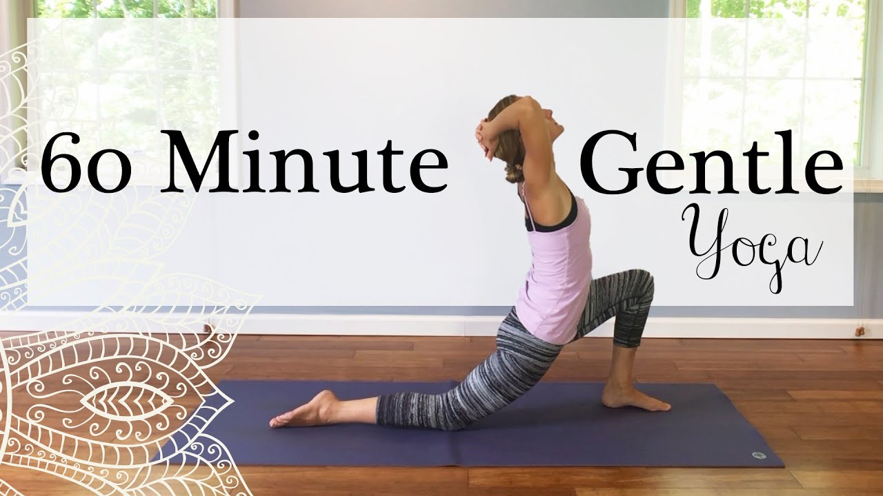 60 MINUTE GENTLE YOGA - full class for all levels, great for seniors and beginners