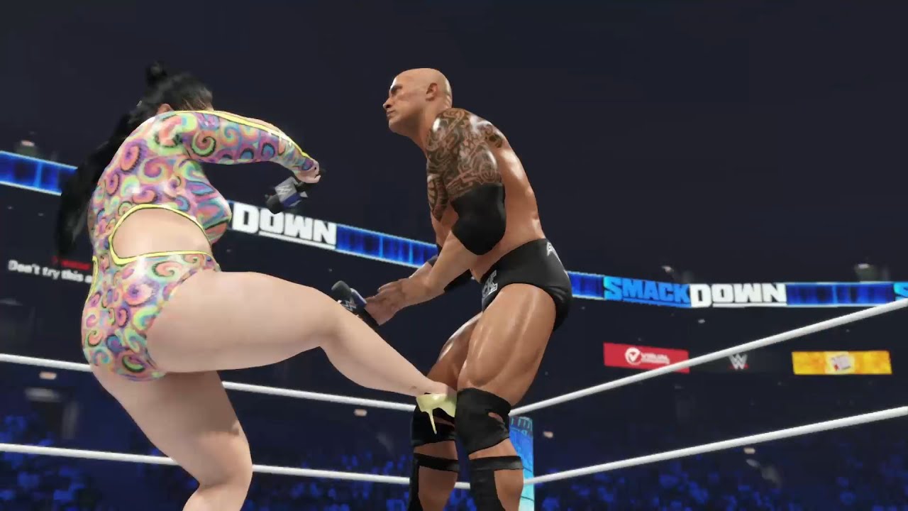 The Rock VS Charlotte Flair Intense Fight In Smack Down WWE #trending #viral #wwe #viralvideo