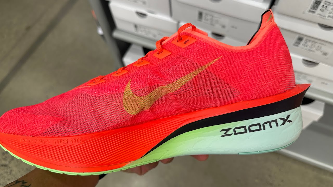 Nike ZoomX Vaporfly Next% 4Bright Crimson Mint Foam Cave Purple Lime Blast 