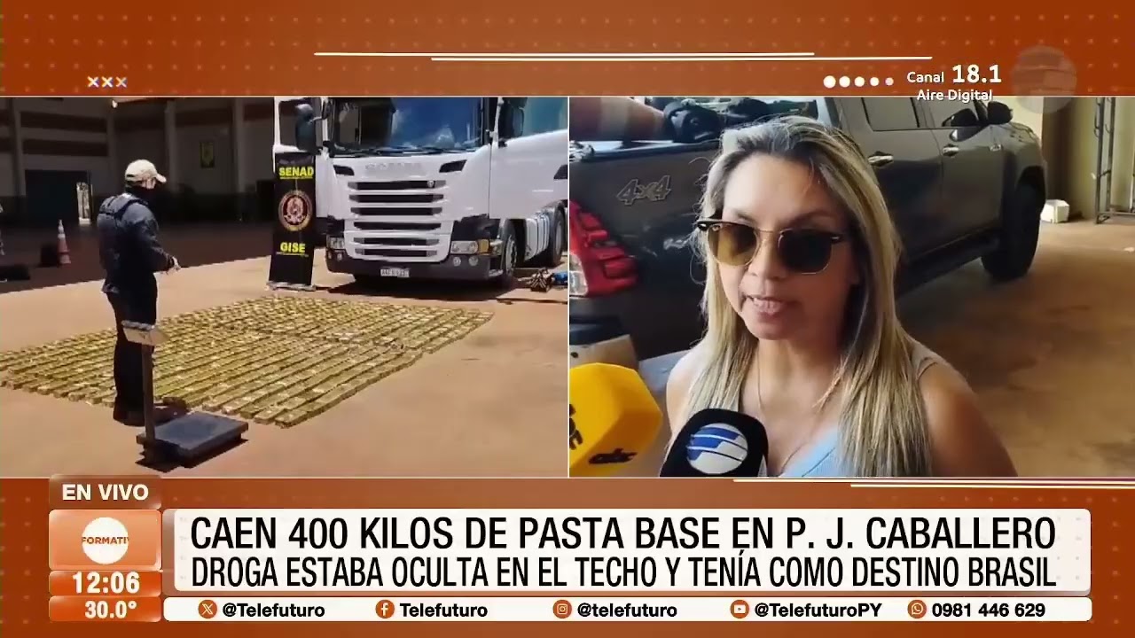 Caen 400 kilos de pasta base en PJC