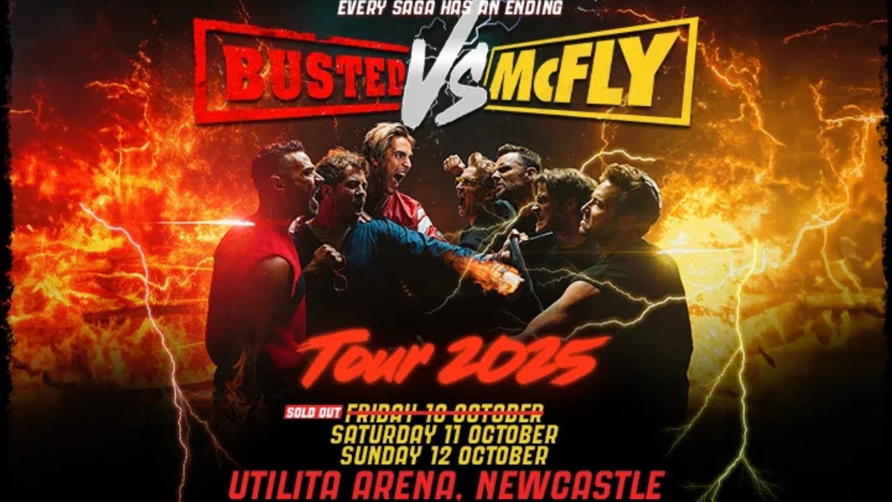 Busted vs Mcfly 2025 Tour | 4K UHD | Concert | Newcastle Utilita Arena 11/10/2025