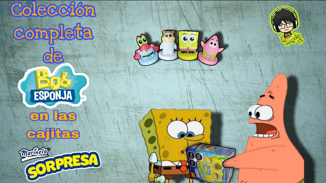 Conseguimos la colección de Marinela SORPRESA de Bob esponja...a la primera 