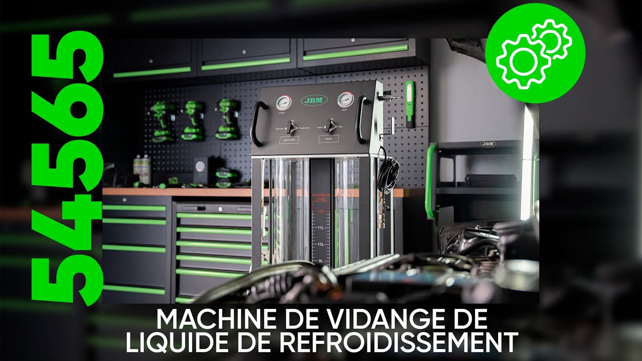 COMMENT UTILISER LA MACHINE DE CHANGEMENT DE LIQUIDE DE REFROIDISSEMENT REF. 54565