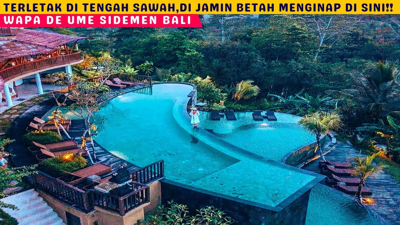 WAPA DI UME SIDEMEN BALI || Lokasinya Dikelilingi Gunung,Bukit, Sawah Dan Sungai dan tempatnya keren