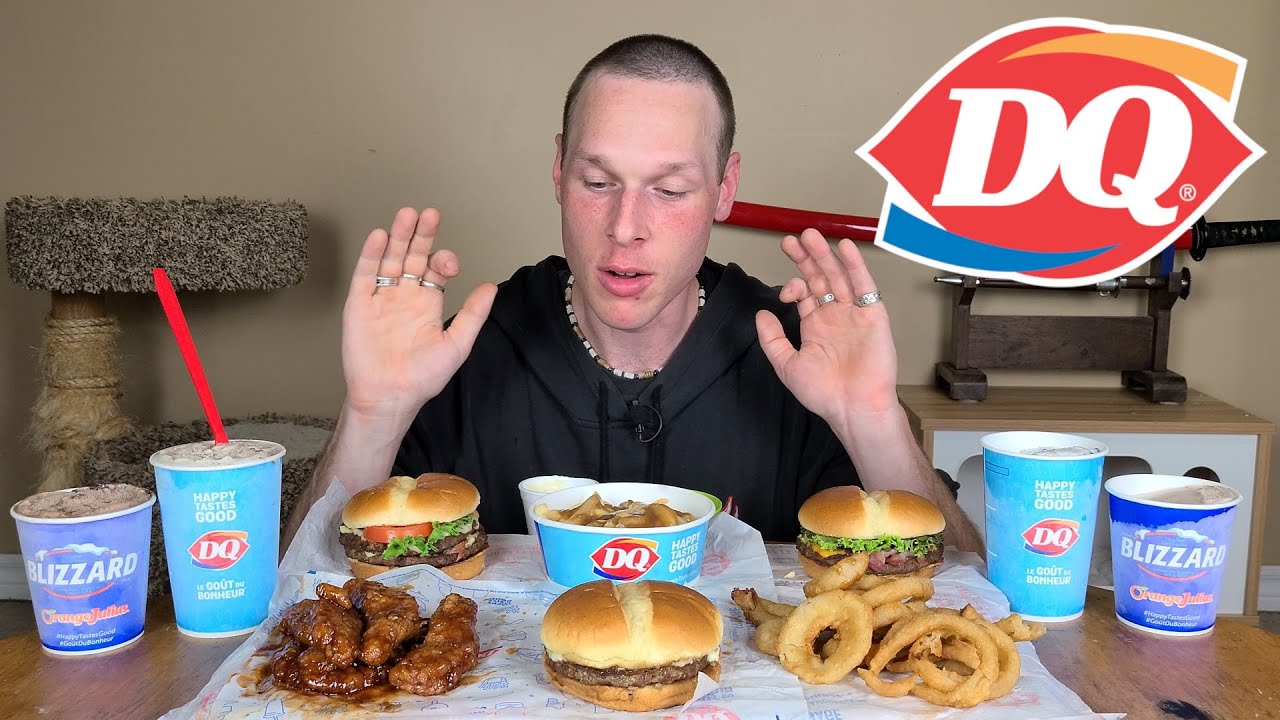 Dairy Queen Burgers & Blizzards Mukbang