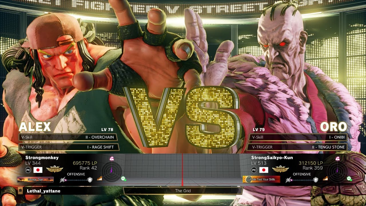 SFV Champion Edition 🔥 Kichipa (Alex) Vs StrongSaikyo-kun (Oro) 🔥 Online Match's 05-01-2023