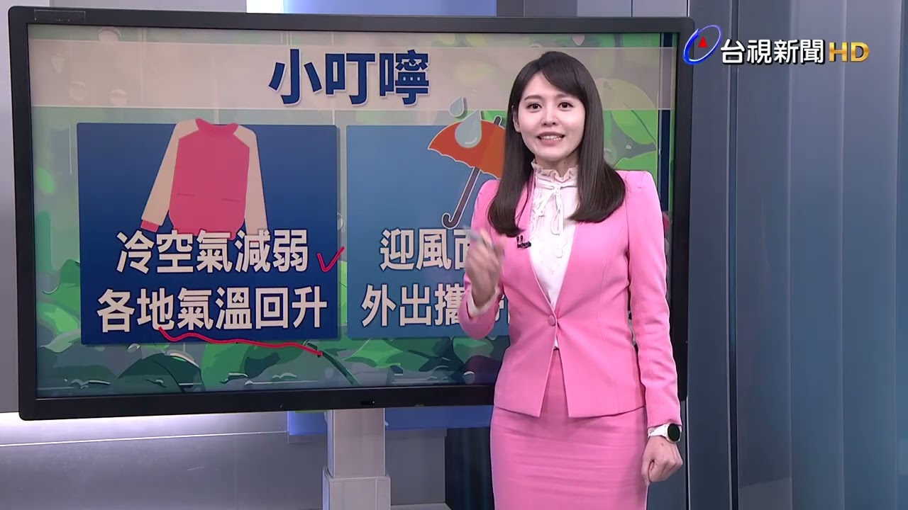 【0211台視晚間氣象】明起水氣減少 小年夜前好天氣