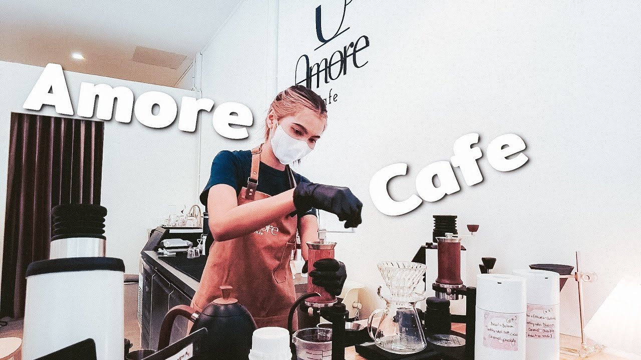 ASMR Cafe Vlog Amore Cafe ไอเดียสร้างอาชีพร้านกาแฟ Slow Bar | Tasty Street
