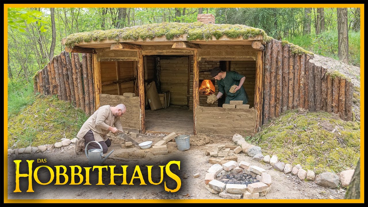 Das Hobbithaus - Mauern wie in Gondor - Bushcraft Mega Shelter