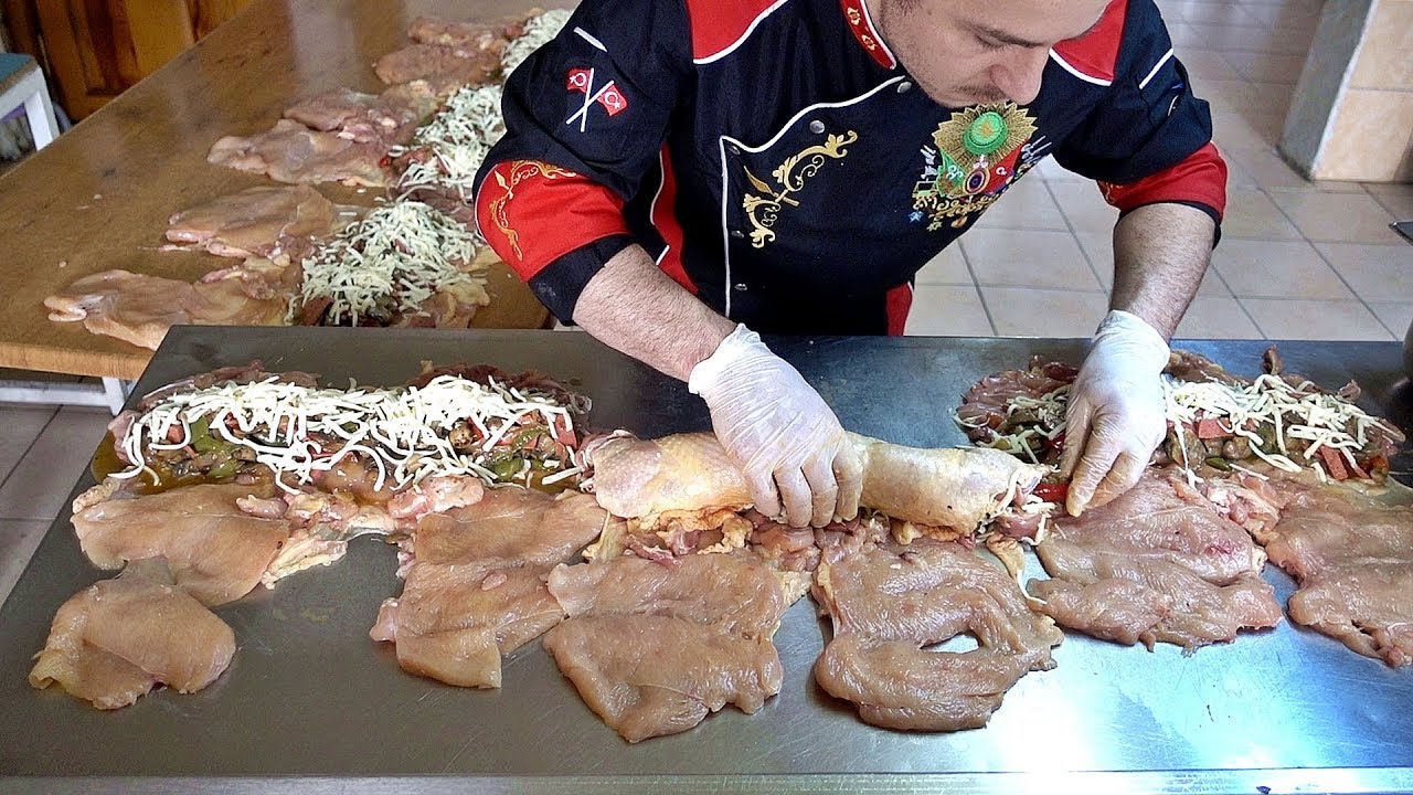 Chicken Roll Wrapping Recipe With Mushroom Stuffed