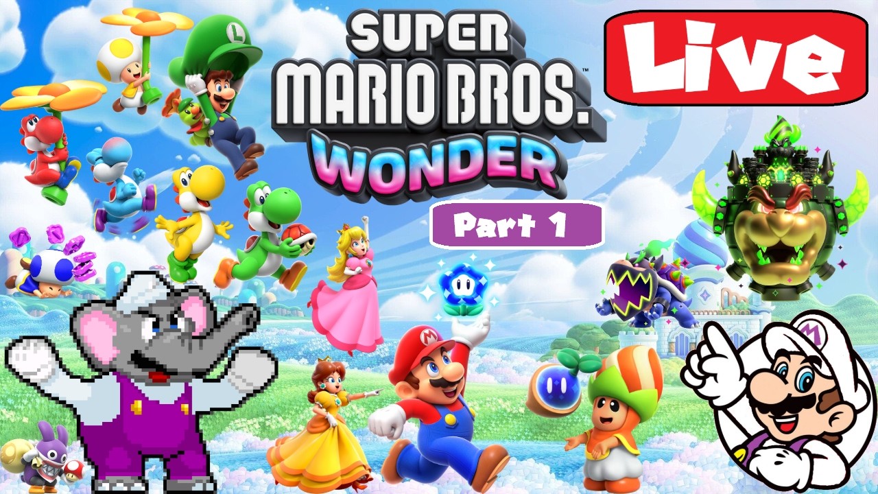 Super Mario Bros. Wonder Part 1 - The Flower Kingdom is in trouble, a WONDERFUL adventure awaits us!