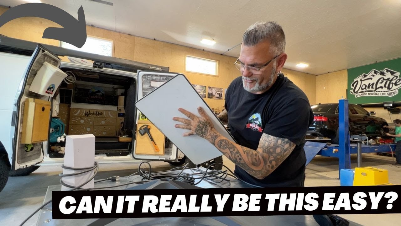 Can You HARDWIRE Starlink Through The Roof INTO YOUR VAN?  Yup! Apparently YOU CAN