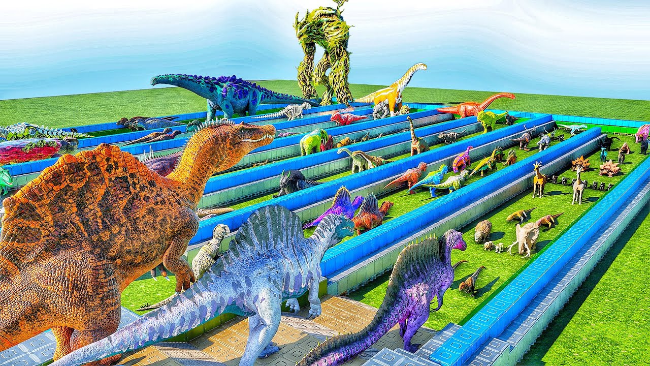 New Spinosaurs (2026)🦖 VS All ARK Dinosaurs, Boss & Titans