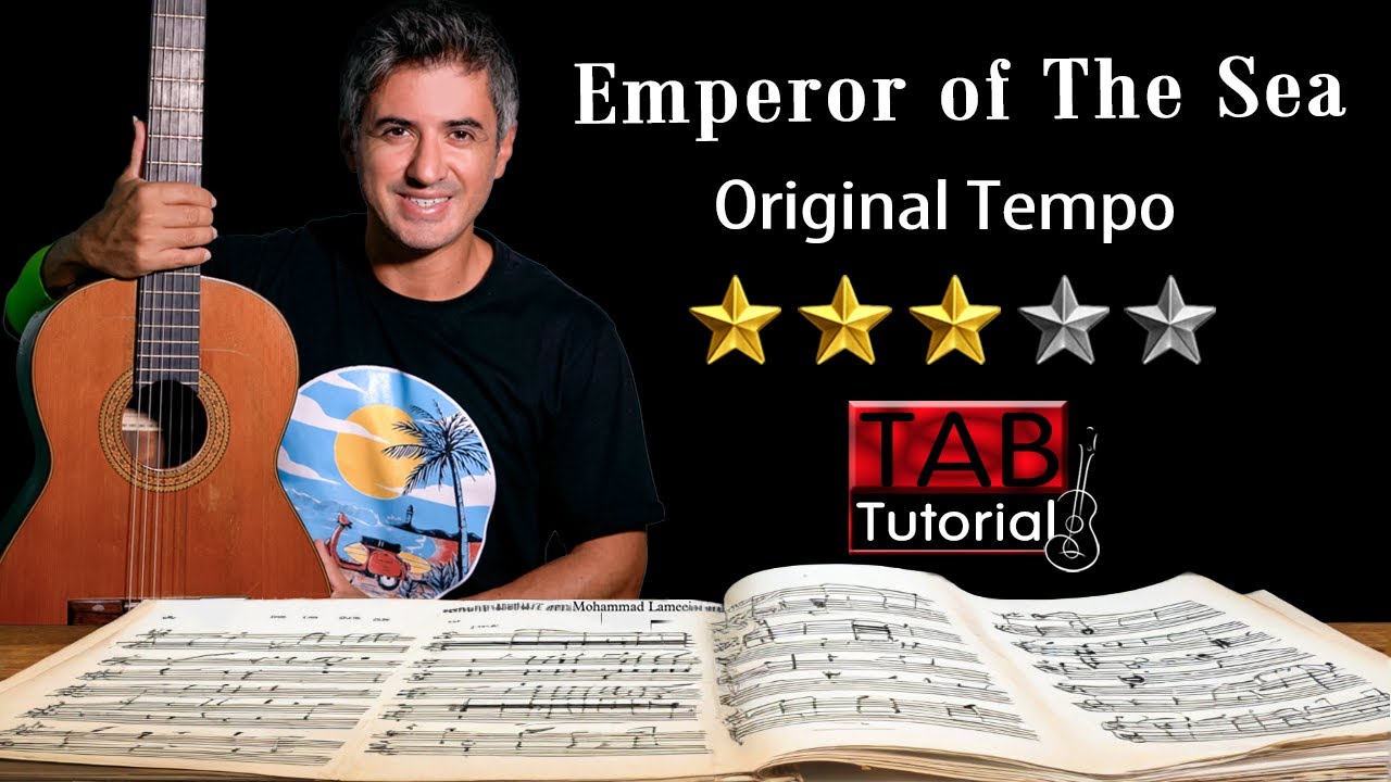 Emperor of The Sea | Fingerstyle guitar tutorial + Sheet & Tab