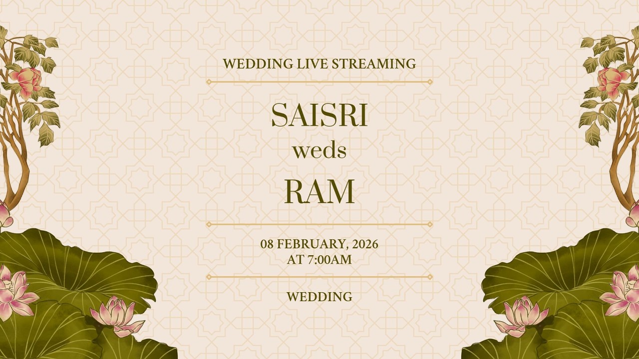 Saisri & Ram Wedding Live by Crystal Wedding Filmer