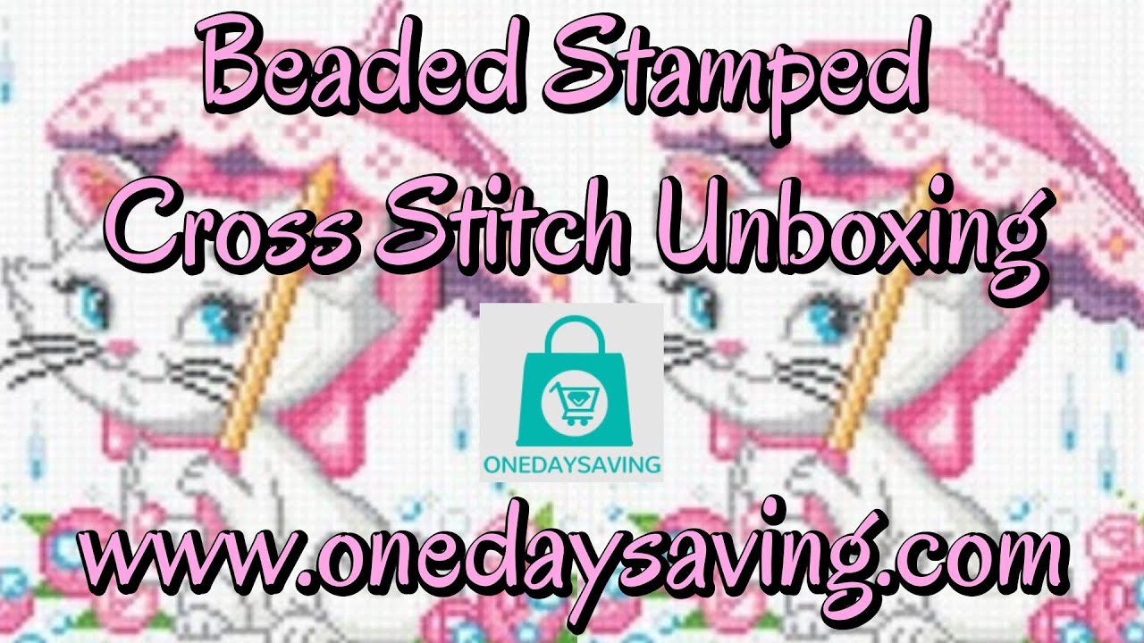 ONEDAYSAVING 2of2 #unboxing #onedaysaving #flosstube #stampedcrossstitch #pointdecroix #crossstitch