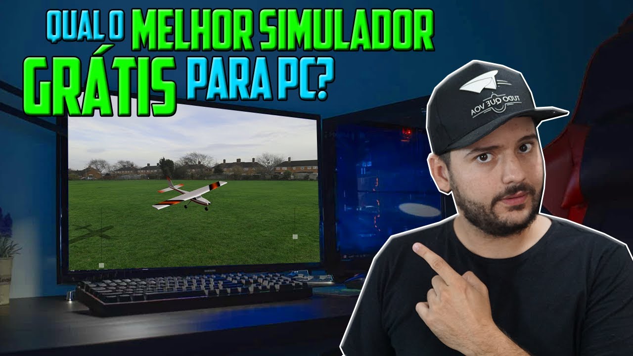 FINALMENTE achei o melhor SIMULADOR de aeromodelo GRATUITO pra PC