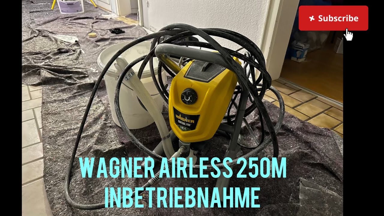 Wagner Airless 250M Inbetriebnahme und vorbereiten in 5 Minuten - so geht es richtig!