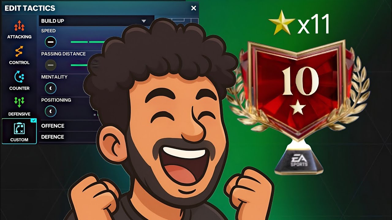 Лучшие тактики для достижения FC CHAMPION 🏆 50 ⭐ Режим менеджера [41212 узкий]