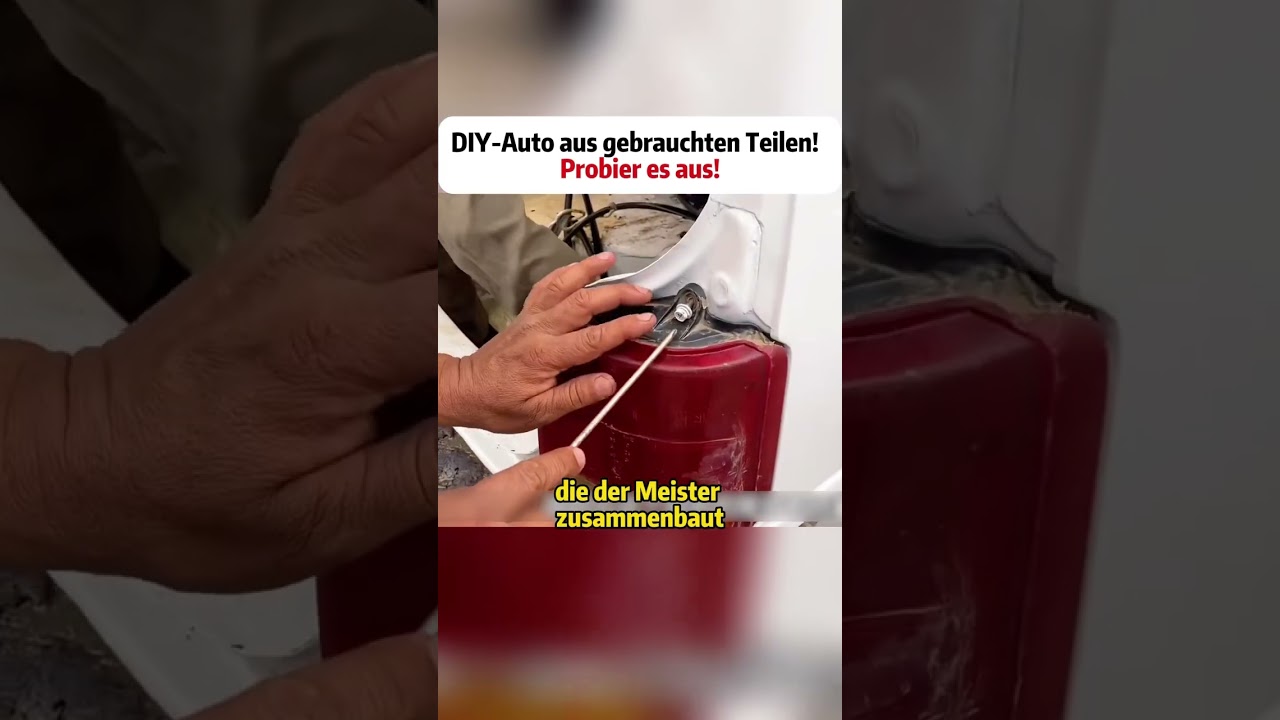 DIY-Auto aus gebrauchten Teilen!  Probier es aus!  #Autoreparatur #DIY #Kreativit&auml;t #Autoteile