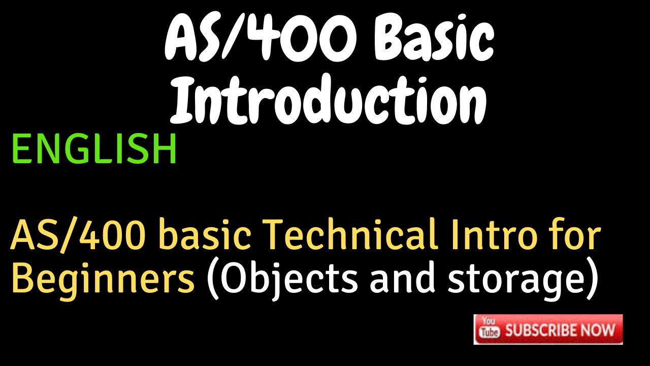 IBM i, AS400 Tutorial, iSeries, System i -AS/400 basic Introduction for Beginners- Objects & Storage