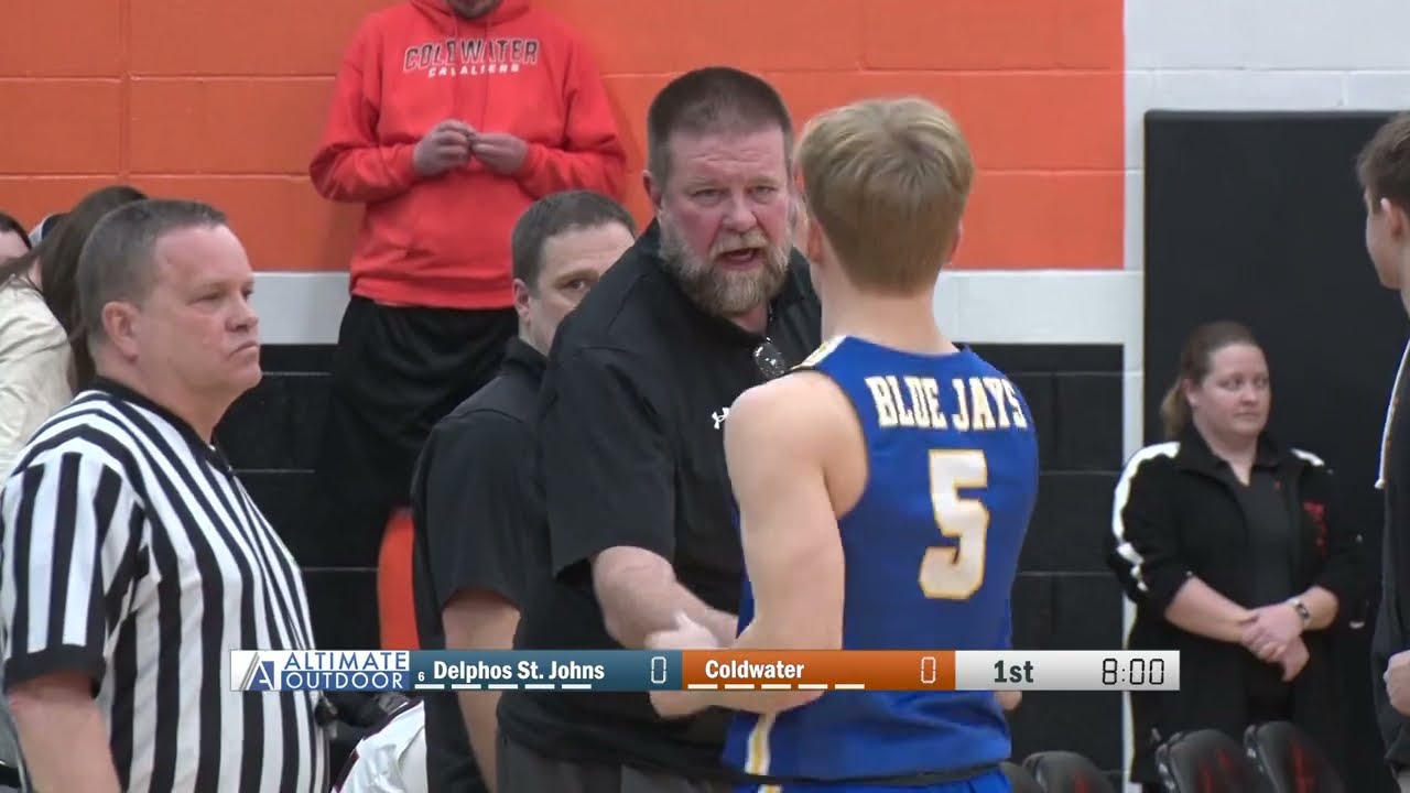 Delphos St. Johns vs Coldwater Boys Basketball 2-16-2024