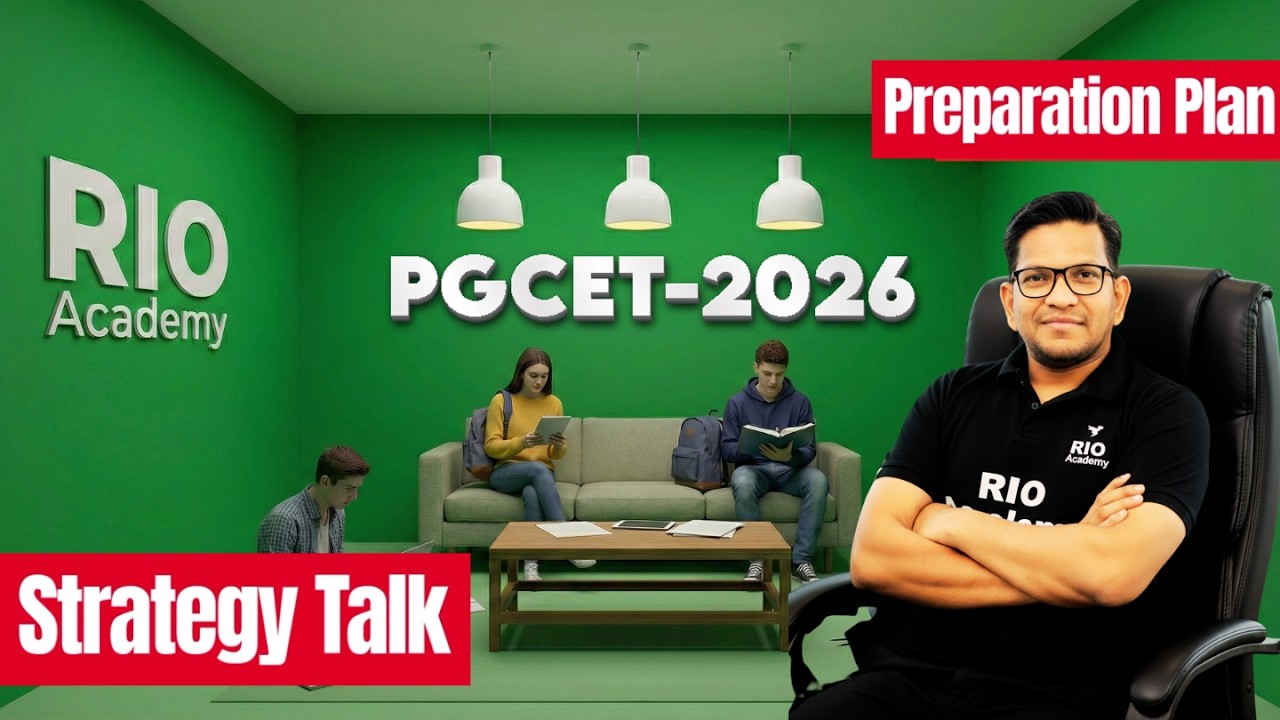 PGCET - MBA / MCA 2026 | PGCET Strategy Talk | Preparation Plan  #pgcetexam2026