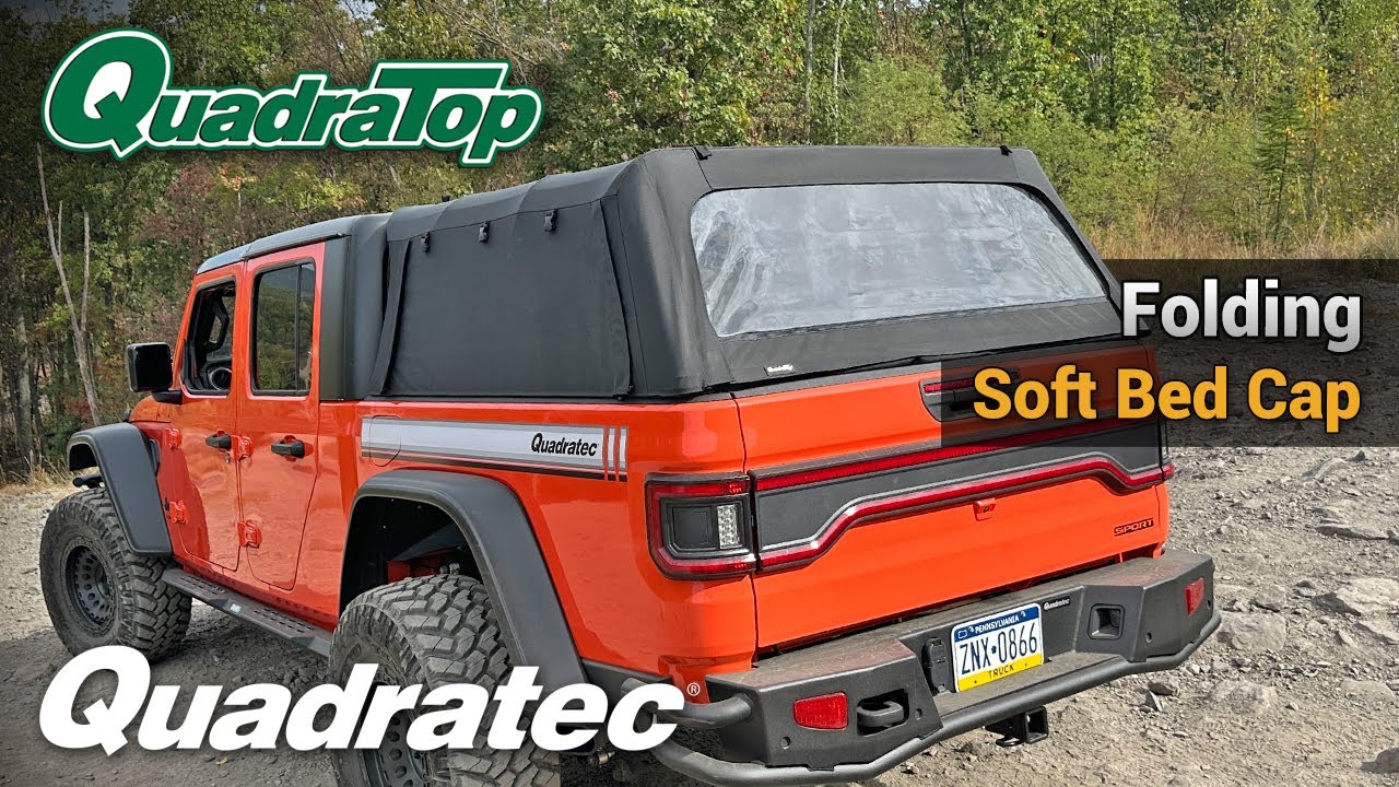Обновите свой Jeep Gladiator, установив складной мягкий багажник QuadraTop!