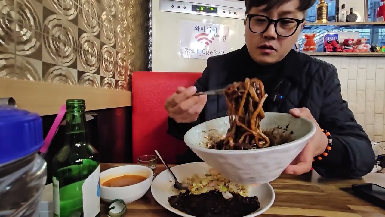 (퇴사함) 퇴사 전 마지막 영상입니다 수타짜장면 소주
