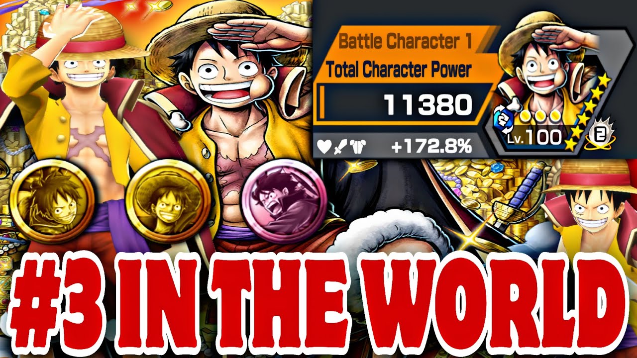 WORLD RANK #3 EX LUFFY SHOWCASE! 👑 EX LUFFY WITH [TRIPLE LUFFY MEDALS]
