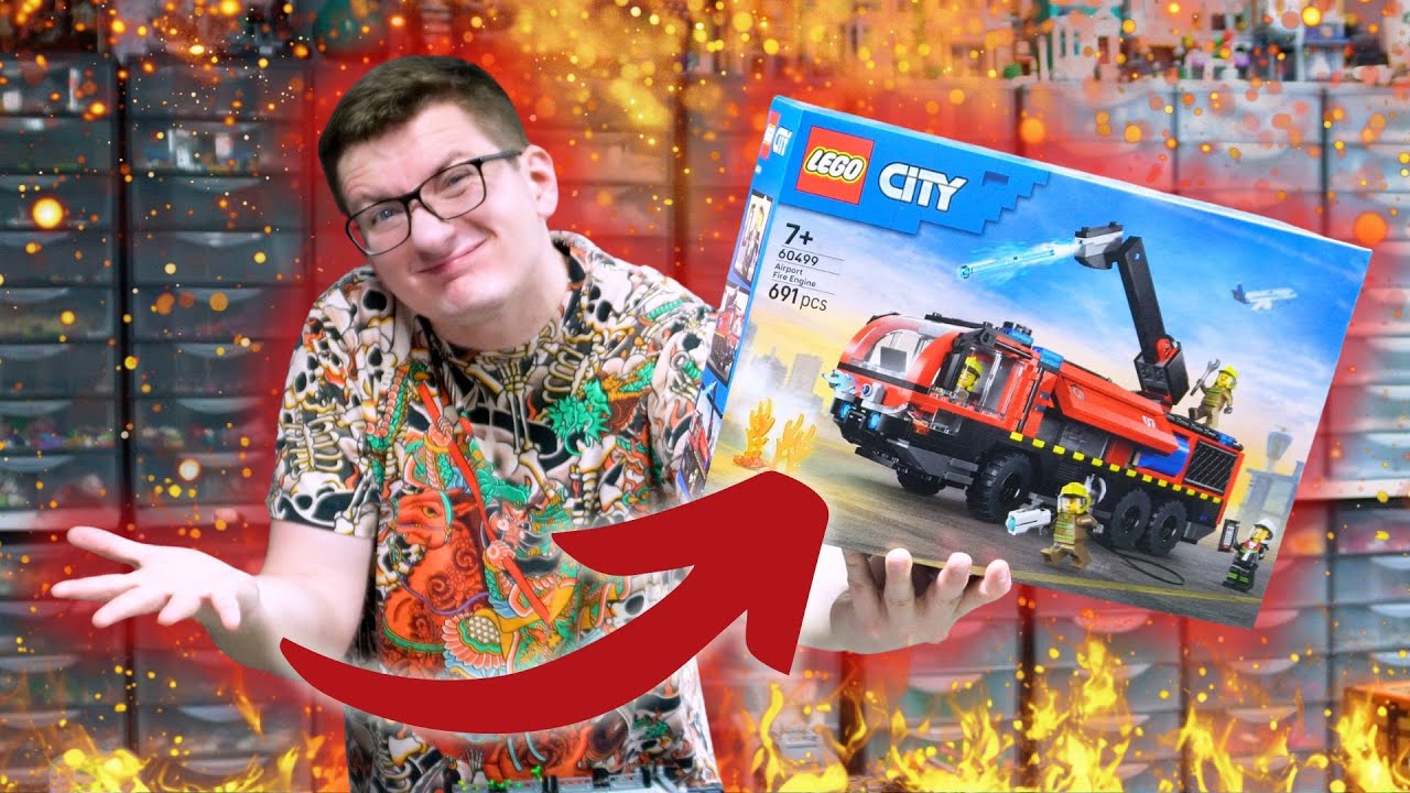 LOTNISKOWY W&Oacute;Z STRAŻACKI 🔥 LEGO CITY 60499 / RECENZJA